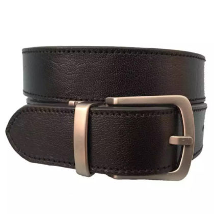 Matte Grey Men's Reversible Leather Belt in Black / Brown - Haus of Grey